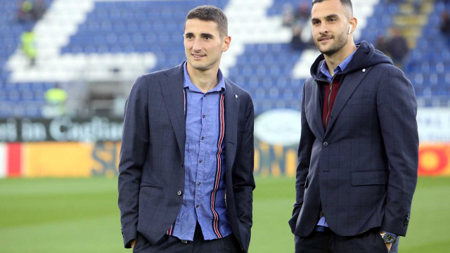 Cagliari 01 03 2020 Presso Stadio Sardegna Arena - Campionato serie A Tim 2019-20 incontro Cagliari vs Roma
nella foto: Federico Mattiello e charalampos lykogiannis
SILPRESS/ENRICO LOCCI