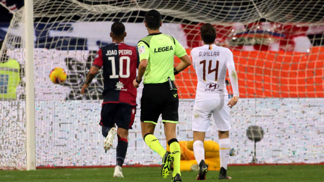 Cagliari 01 03 2020 Presso Stadio Sardegna Arena - Campionato serie A Tim 2019-20 incontro Cagliari vs Roma
nella foto: esultanza di gaston pereiro del cagliari
SILPRESS/ENRICO LOCCI