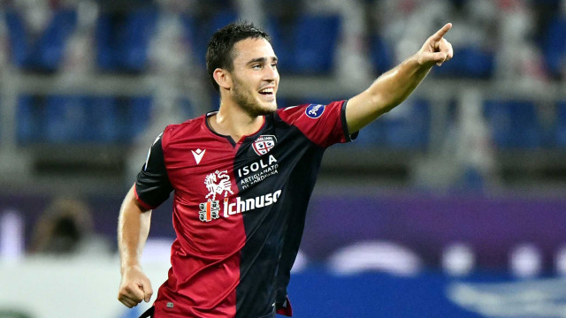 Cagliari 29 07 2020 Presso Stadio Sardegna Arena - Campionato serie A Tim 2019-20 incontro Cagliari vs Juventus
nella foto: esultanza di Luca Gagliano del cagliari
SILPRESS/ENRICO LOCCI