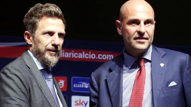 Cagliari 04 08 2020 Presso Palazzo Doglio Cagliari
presentazione del nuovo allenatore del cagliari Eusebio di Francesco
nella foto: Eusebio di Francesco e giulini
SILPRESS/ENRICO LOCCI