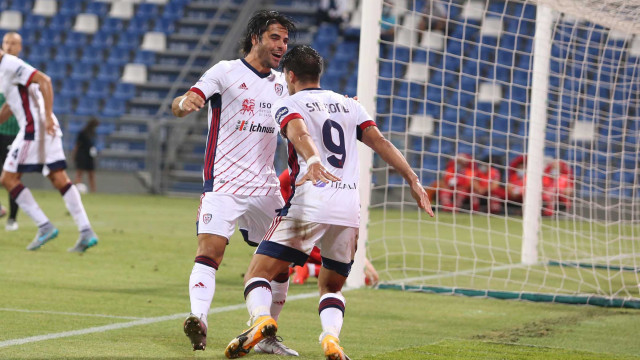 Reggio Emilia 20 Settembre 2020 Campionato serie A Tim 2020- 2021 stadio del tricolore 1 giornata
Sassuolo - Cagliari
Ph Mariani Moroni Silpress nella foto ,GIOVANNI SIMEONE GOAL