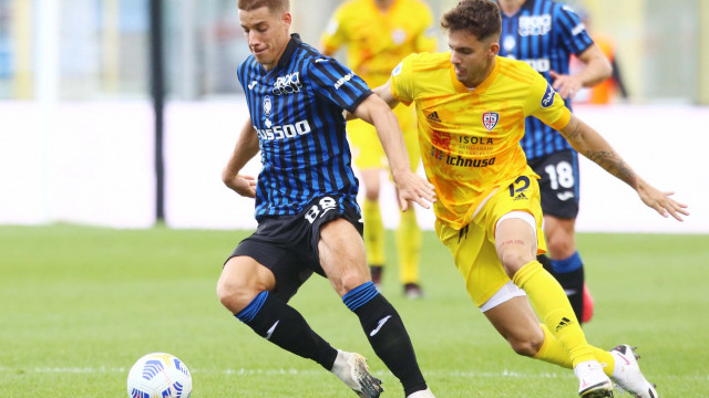 Bergamo 04 Ottobre 2020 Campionato serie A Tim 2020- 2021 stadio Gewuis Stadium 3 giornata
Atalanta - Cagliari
Ph Mariani Moroni Silpress nella foto MARIO PASALIC E CALIGARA
