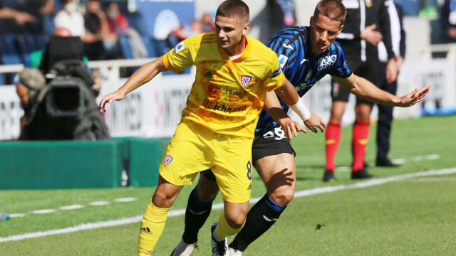 Bergamo 04 Ottobre 2020 Campionato serie A Tim 2020- 2021 stadio Gewuis Stadium 3 giornata
Atalanta - Cagliari
Ph Mariani Moroni Silpress nella foto RAZVAN MARIN
