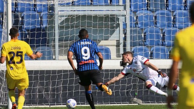 Bergamo 04 Ottobre 2020 Campionato serie A Tim 2020- 2021 stadio Gewuis Stadium 3 giornata
Atalanta - Cagliari
Ph Mariani Moroni Silpress nella foto LUIS MURIEL. GOAL 1-0