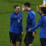 ITALIA - ESTONIA AMICHEVOLE 11-11-2020 ESULTANZA DI FEDERICO BERNARDESCHI. GALASSI SILVANO/SILPRESS