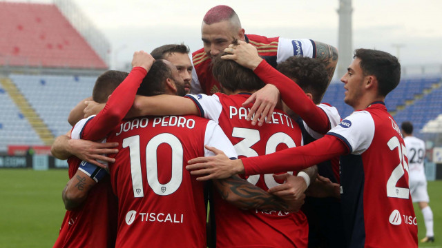 Cagliari 06 01 2021 Presso Stadio Sardegna Arena - Campionato seire A tim - Cagliari vs Benevento
nella foto: esultanza di Joao Pedro del cagliari
SILPRESS/ENRICO LOCCI
