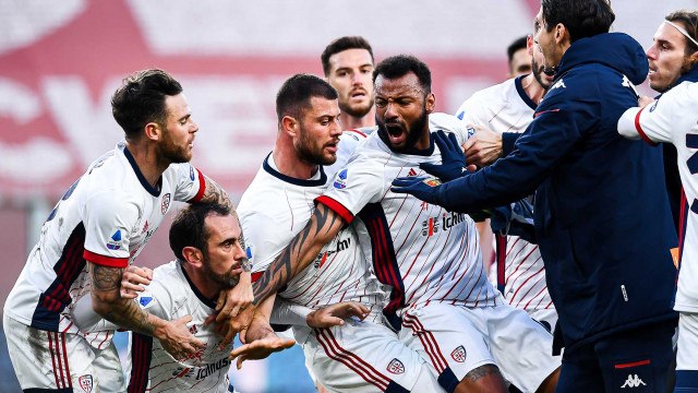 Serie A 2020/21 | Genoa-Cagliari
Nahitan Nandez-Diego Roberto Godin-Alberto Cerri-Geraldino Dos Santos Joao Pedro-Edoardo Goldaniga-Federico Marchetti - Lite finale
