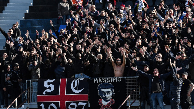 Mp Pisa 10/04/2023 - campionato di calcio serie B / Pisa-Cagliari / foto Matteo Papini/Image Sport
nella foto: tifosi Cagliari