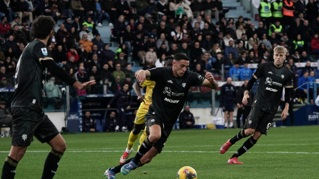 RESTRICTED TO EDITORIAL USE.
Mandatory Credit: Photo by Alessandro Tocco/NurPhoto/Shutterstock (15142037ae)
Gabriele Zappa (#28 Cagliari Calcio) participates in the Serie A TIM match between Cagliari Calcio and Parma Calcio in Italy on February 9, 2025.
Cagliari v Parma - Serie A, Italy - 09 Feb 2025