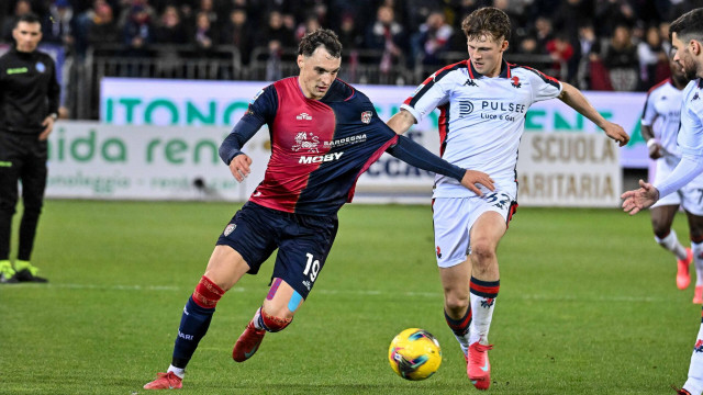 Nadir Zortea of Cagliari Calcio during Cagliari Calcio vs Genoa CFC, Italian soccer Serie A match in Cagliari, Italy, March 07 2025
