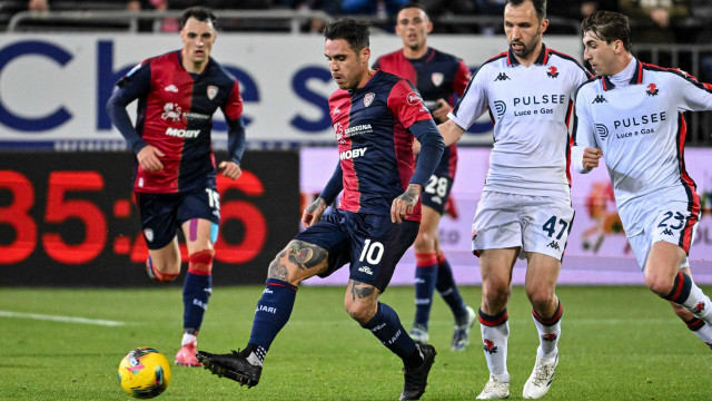 Nicolas Viola of Cagliari Calcio during Cagliari Calcio vs Genoa CFC, Italian soccer Serie A match in Cagliari, Italy, March 07 2025