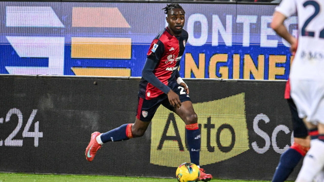 Antoine Makoumbou of Cagliari Calcio during Cagliari Calcio vs Genoa CFC, Italian soccer Serie A match in Cagliari, Italy, March 07 2025