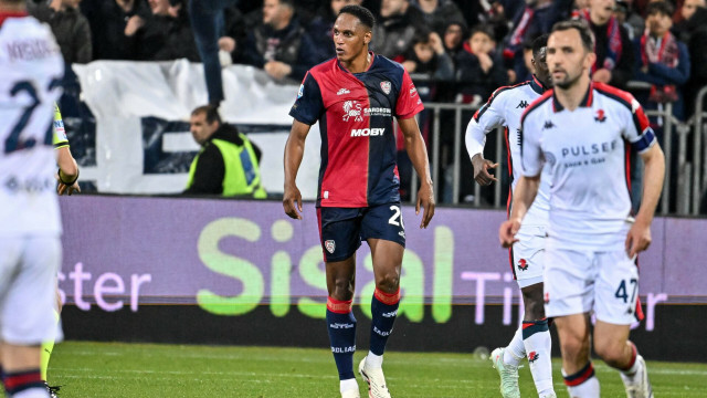 Yerri Mina of Cagliari Calcio during Cagliari Calcio vs Genoa CFC, Italian soccer Serie A match in Cagliari, Italy, March 07 2025