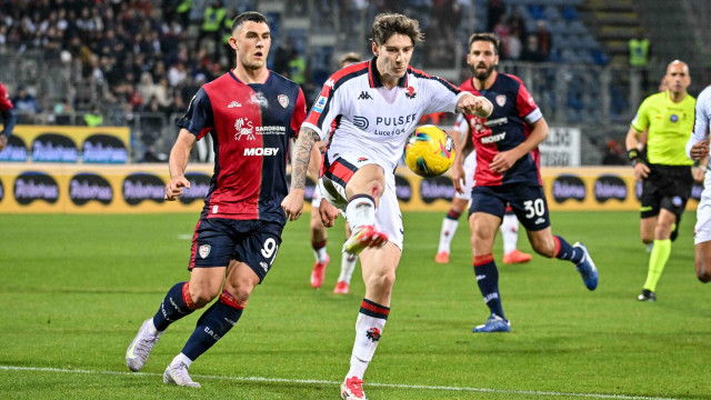 Alessandro Zanoli of Genoa CFC during Cagliari Calcio vs Genoa CFC, Italian soccer Serie A match in Cagliari, Italy, March 07 2025