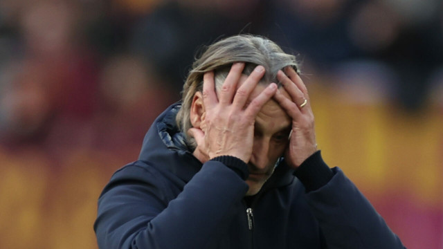 Rome, Italy 16.03.2025 : Davide Nicola coach of Cagliari during Italian football championship Serie A Enilive 2024-2025 match AS Roma vs Cagliari Calcio at OLYMPIC STADIUM in Rome