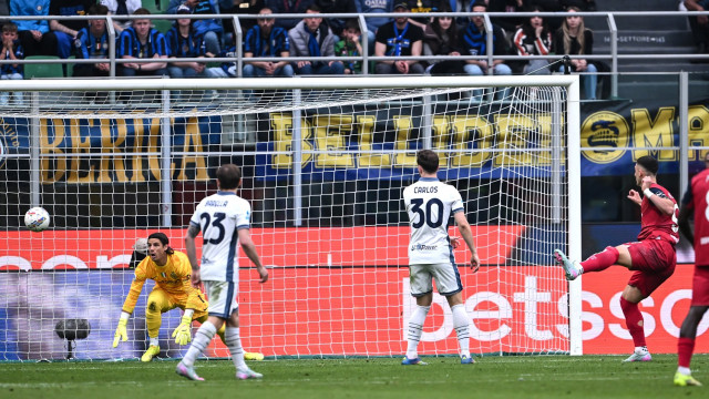 Cm Milano 12/04/2025 - campionato di calcio serie A / Inter-Cagliari / foto Cristiano Mazzi/Image Sport
nella foto: gol Roberto Piccoli