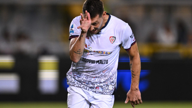 Ci Lecce 19/09/2025 - campionato di calcio serie A / Lecce-Cagliari / foto Carmelo Imbesi/Image Sport
nella foto: esultanza gol Andrea Belotti