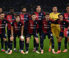 As Roma 03/11/2025 - campionato di calcio serie A / Lazio-Cagliari / foto Antonello Sammarco/Image Sport
nella foto: formazione Cagliari