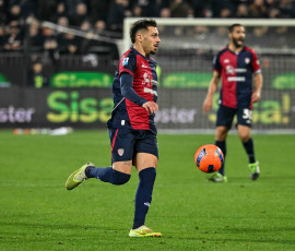 Gianluca Gaetano of Cagliari Calcio during Cagliari Calcio vs AC Milan, Italian soccer Serie A match in Cagliari, Italy, January 02 2026