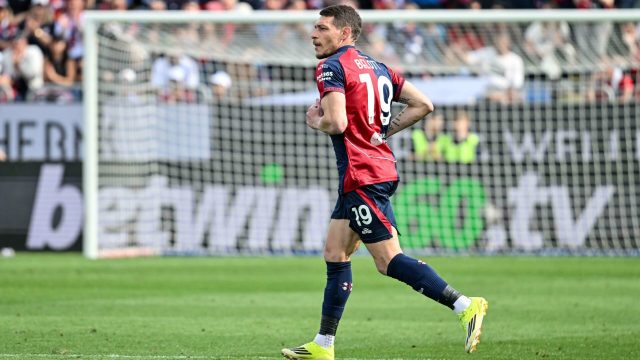 Andrea Belotti of Cagliari Calcio during Cagliari Calcio vs US Cremonese, Italian soccer Serie A match in Cagliari, Italy, April 11 2026