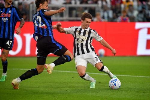 Francisco Conceicao of Juventus FC and Giorgio Scalvini of Atalanta BC during Serie A 2026/27 match between Juventus FC and of Atalanta BC at Allianz Stadium on September 20, 2026 in Turin, Italy - ph Giuliano Marchisciano