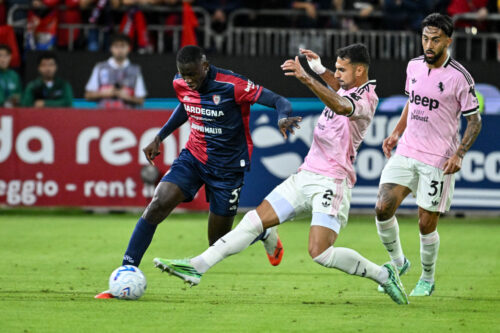 IPA89566247 - Paul Mendy of Cagliari Calcio during Cagliari Calcio vs Juventus FC, Italian soccer Serie A match in Cagliari, Italy, October 11 2026