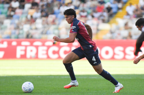 Cagliari's Alessandro Romano in action during Udinese Calcio vs Cagliari Calcio, Italian soccer Serie A match in Udine, Italy, September 19 2026
