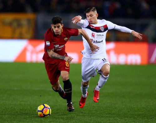 ROMA-CAGLIARI. DIEGO PEROTTI E NICOLO BARELLA IN AZIONE.SILPRESS