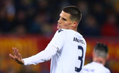 ROMA-CAGLIARI. MARCO ANDREOLLI IN AZIONE.SILPRESS