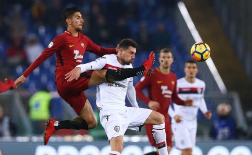 ROMA-CAGLIARI. LORENZO PELLEGRINI E ARTUR IONITA IN AZIONE.SILPRESS