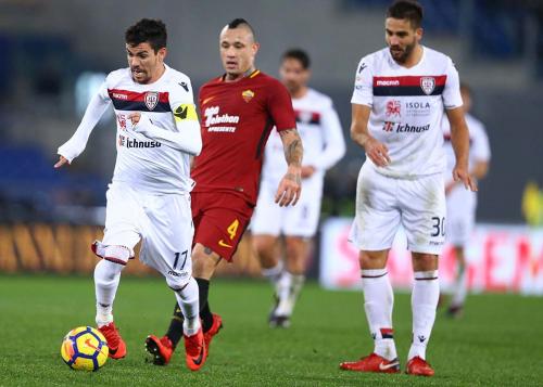 ROMA-CAGLIARI. DIEGO FARIAS IN AZIONE.SILPRESS