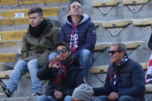 03- 12 - 2017 BOLOGNA - CAGLIARI CAMPIONATO SERIE A TIM 2017 -18 SILVER PRESS  PH ALBERTO MARIANI . NELLA FOTO -TIFOSI IN TRASFERTA A BOLOGNA