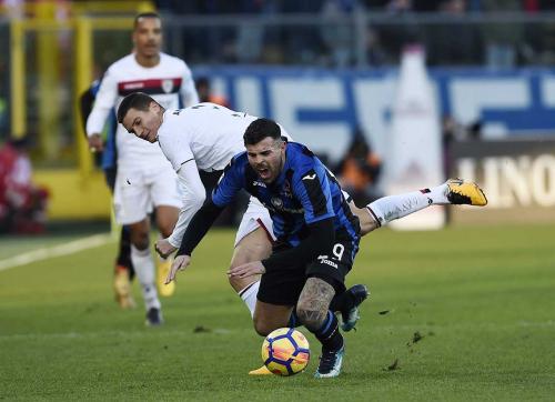 ATALANTA-CAGLIARI 30-12-2017 ANDREA PETAGNA. ALBERTO MARIANI/SILPRESS