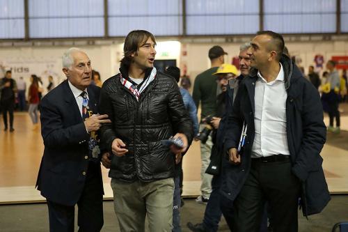 Cagliari (CA) 11 11  2017 Daniele Conti al Turisport Nella foto: Daniele Conti e Gianfranco Fara presidente coni sardegna SILPRESS/ENRICO LOCCI