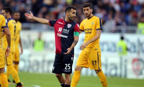 Cagliari (CA) 05 11  2017 Campionato Serie A TIM incontro Cagliari -   Hellas Verona Nella foto:  Marco Sau SILPRESS/ENRICO LOCCI