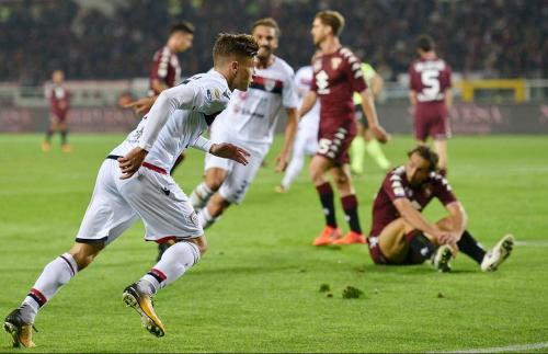 TORINO-CAGLIARI. 29-10-2017 ESULTANZA  DI BARELLA. SILPRESS