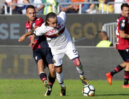 Cagliari (CA)  15 10  2017 Campionato Serie A TIM incontro Cagliari - Genoa Nella foto:Marco Sau SILPRESS/ENRICO LOCCI Laxalt