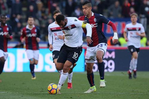 03- 12 - 2017 BOLOGNA - CAGLIARI CAMPIONATO SERIE A TIM 2017 -18 SILVER PRESS  PH ALBERTO MARIANI . NELLA FOTO -GERALDINO JOAO PEDRO