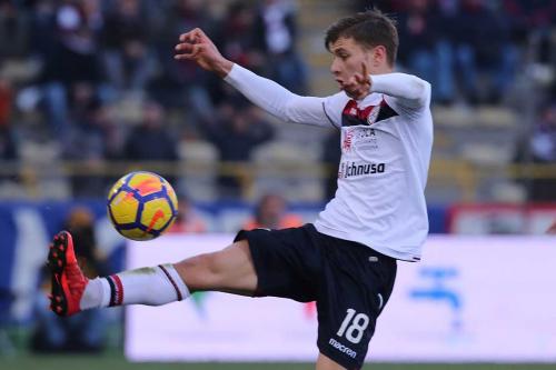 03- 12 - 2017 BOLOGNA - CAGLIARI CAMPIONATO SERIE A TIM 2017 -18 SILVER PRESS  PH ALBERTO MARIANI . NELLA FOTO -NICOLO' BARELLA