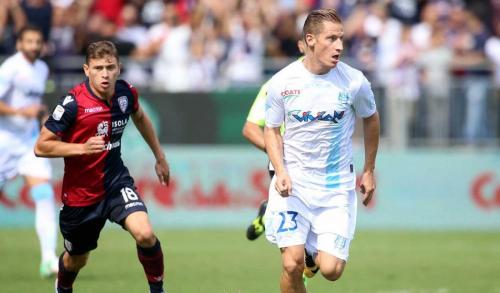 Cagliari (CA) 24 08 2017 Campionato Serie A TIM incontro Cagliari - Chievo Verona Nella foto:  Nicolò Barella e Birsa Valter SILPRESS/ENRICO LOCCI