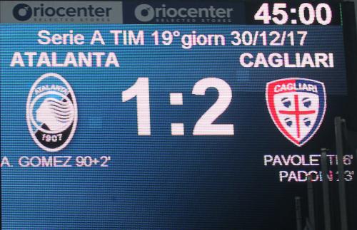 ATALANTA  -  CAGLIARI  CAMPIONATO SERIE A  TIM  2017 -18  SILPRESS / ALBERTO MARIANI .