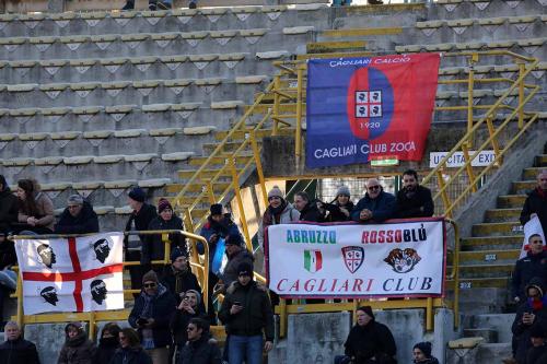 03- 12 - 2017 BOLOGNA - CAGLIARI CAMPIONATO SERIE A TIM 2017 -18 SILVER PRESS  PH ALBERTO MARIANI . NELLA FOTO -TIFOSI IN TRASFERTA A BOLOGNA