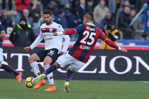 03- 12 - 2017 BOLOGNA - CAGLIARI CAMPIONATO SERIE A TIM 2017 -18 SILVER PRESS  PH ALBERTO MARIANI . NELLA FOTO -PAOLO FARAGO