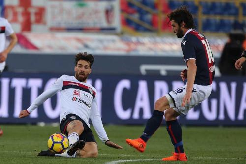 03- 12 - 2017 BOLOGNA - CAGLIARI CAMPIONATO SERIE A TIM 2017 -18 SILVER PRESS  PH ALBERTO MARIANI . NELLA FOTO -LUCA CIGARINI