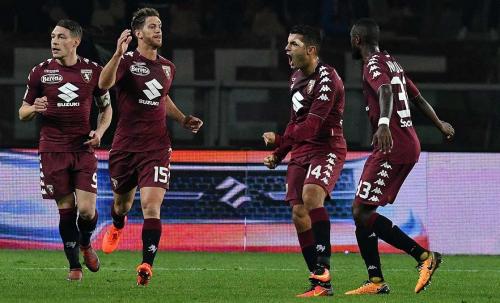 TORINO-CAGLIARI. 29-10-2017 ESULTANZA TORINO DOPO IL GOL DI FALQUE. SILPRESS