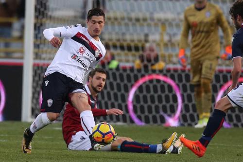 03- 12 - 2017 BOLOGNA - CAGLIARI CAMPIONATO SERIE A TIM 2017 -18 SILVER PRESS  PH ALBERTO MARIANI . NELLA FOTO - FABIO PISACANE