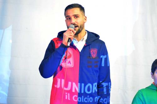18-01-2018, Calcio, Leonardo Pavoletti alla tappa sarda della Junior Tim Cup di Quartucciu (CA)