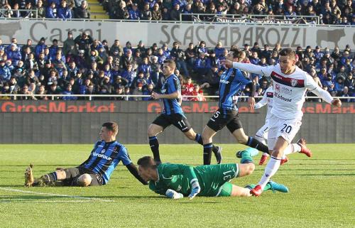 ATALANTA  -  CAGLIARI  CAMPIONATO SERIE A  TIM  2017 -18  SILPRESS / ALBERTO MARIANI .