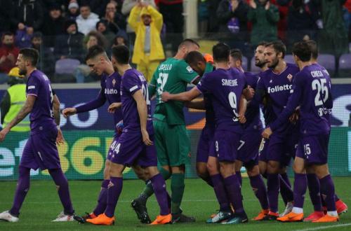 FIORENTINA-BENEVENTO 11-03-2018. ESULTANZA. SILPRESS/GALASSI SILVANO