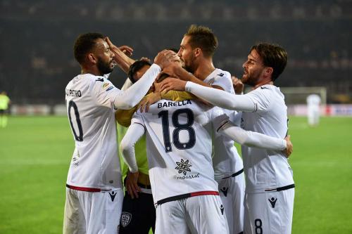 TORINO-CAGLIARI. 29-10-2017 ESULTANZA DOPO IL GOL DI BARELLA. SILPRESS